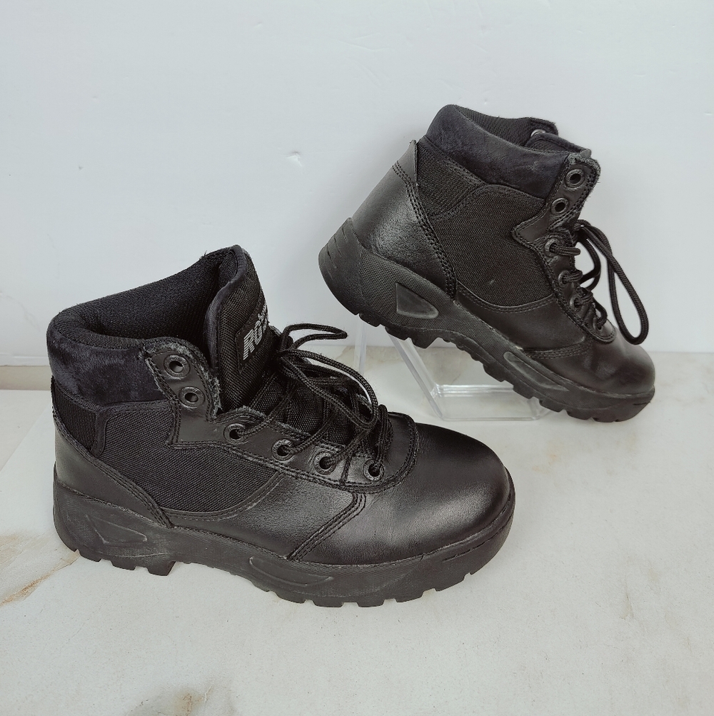 Response Gear Women's Black Leather 6" Delivery II Tactical Work Boots, 8